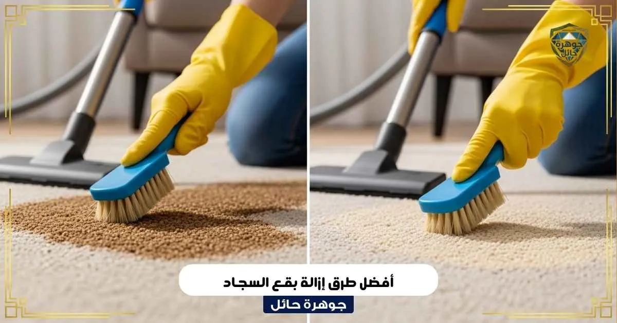 أفضل طرق إزالة بقع السجاد