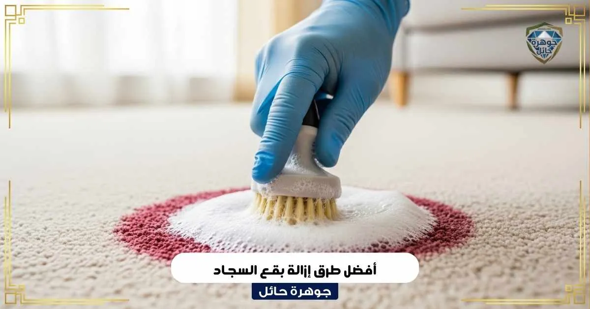 أفضل طرق إزالة بقع السجاد