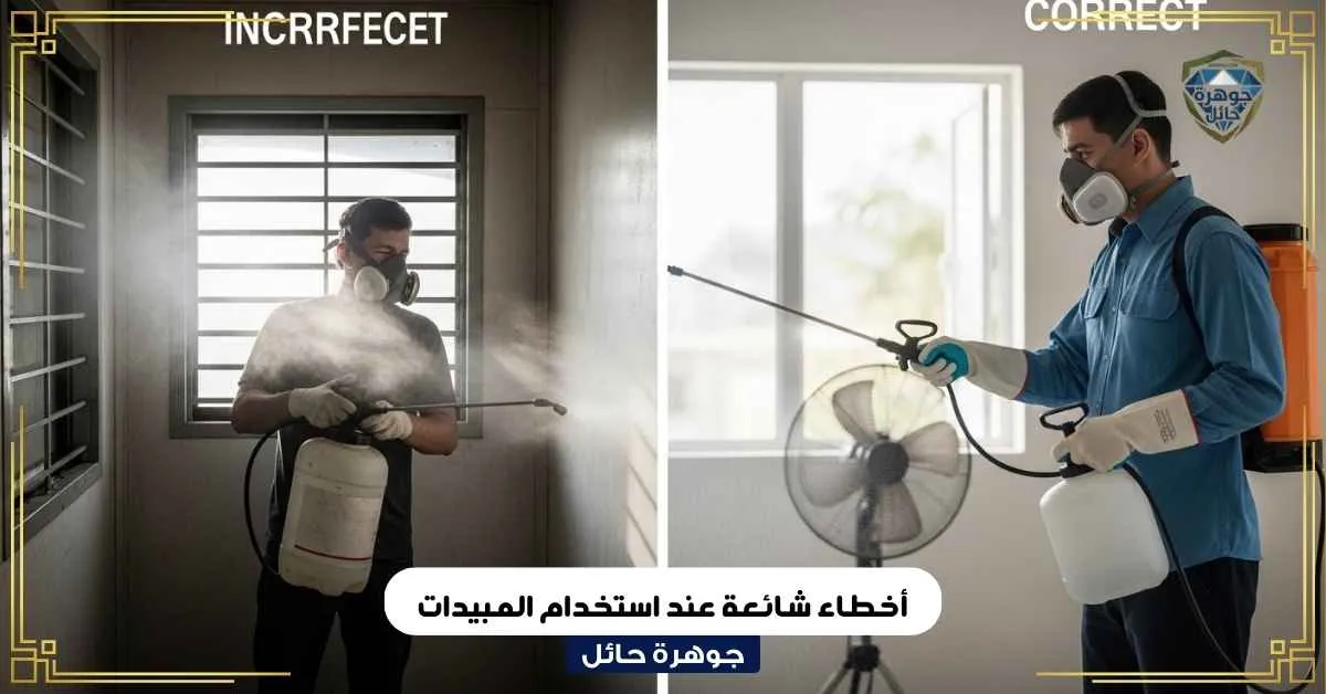 أخطاء شائعة عند استخدام المبيدات