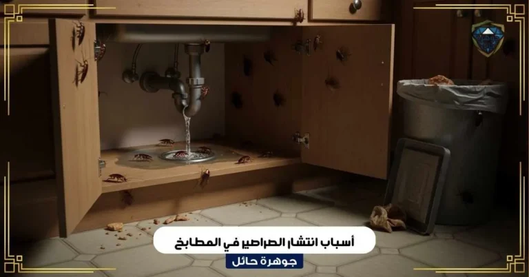 أسباب انتشار الصراصير في المطابخ
