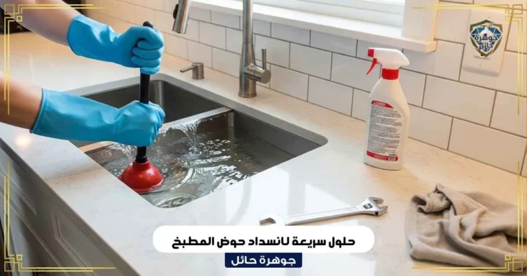 حلول سريعة لانسداد حوض المطبخ