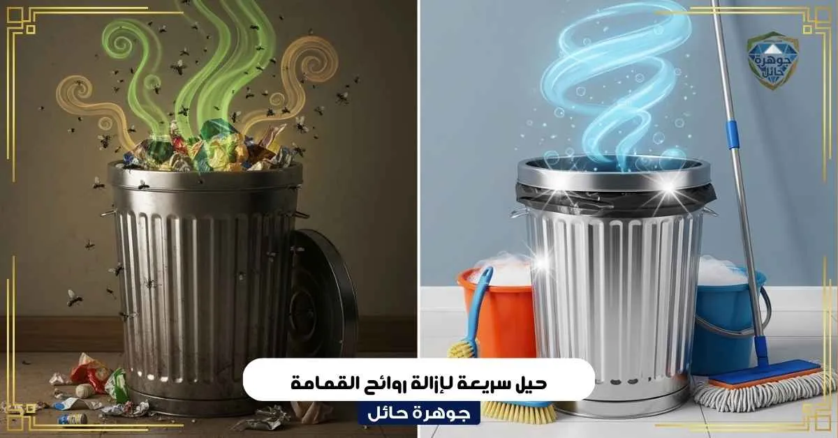 حيل سريعة لإزالة روائح القمامة