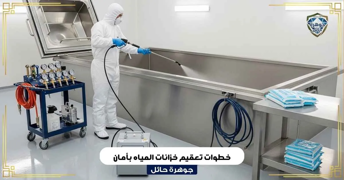 خطوات تعقيم خزانات المياه بأمان