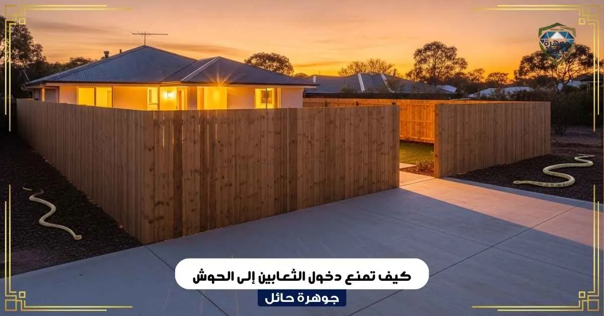 كيف تمنع دخول الثعابين إلى الحوش