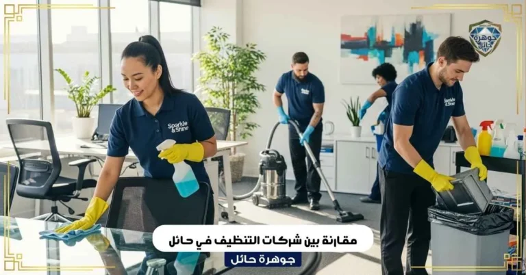 مقارنة بين شركات التنظيف في حائل