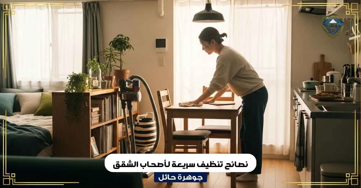 نصائح تنظيف سريعة لأصحاب الشقق