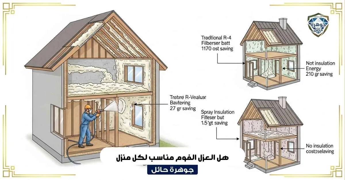 هل العزل الفوم مناسب لكل منزل