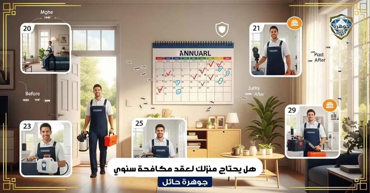 هل يحتاج منزلك لعقد مكافحة سنوي
